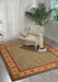 Nourison living treasures li05 aqua Green Living Room Wool Rug.