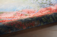 Nourison lida sherafatmand lida2 multi Multicoloured Living Room Floral Rug.