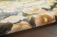 Nourison lida sherafatmand lida5 Multicoloured Living Room Floral Rug.