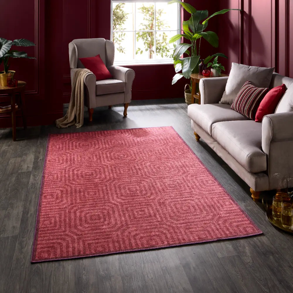 Laurence Llewelyn-Bowen Cassetino Stripe Red Red Rug — RugsDirect Online