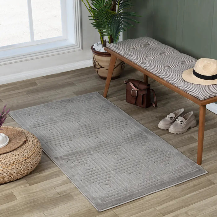 SAKURA In- & Outdoor Scandi Modern Grey Rug
