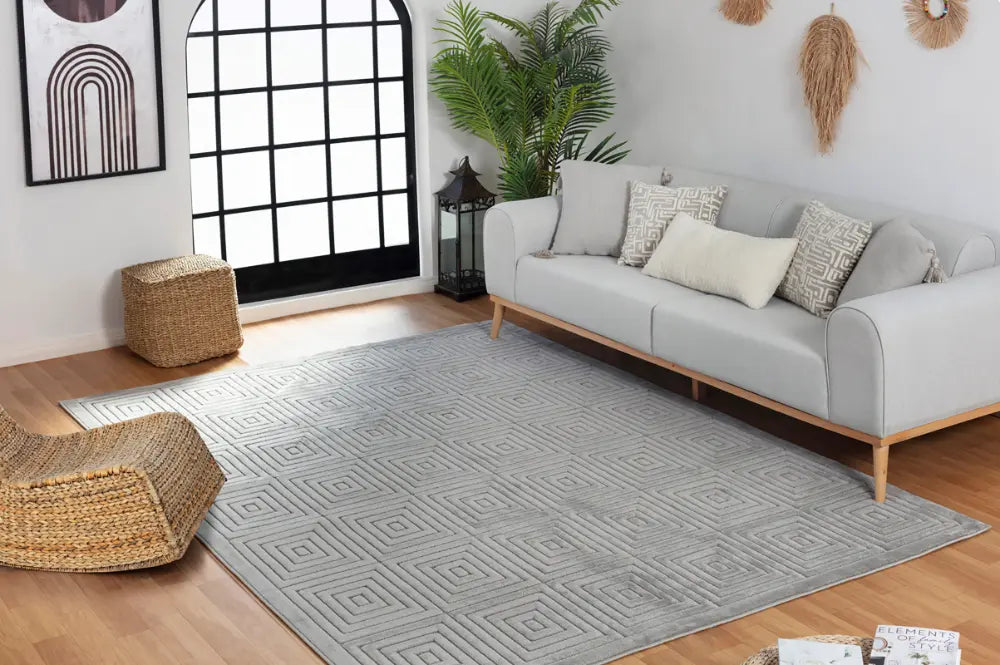 SAKURA In- & Outdoor Scandi Modern Grey Rug