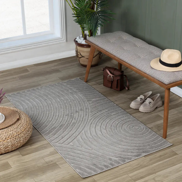 KOANA In- & Outdoor Scandi Modern Grey Rug