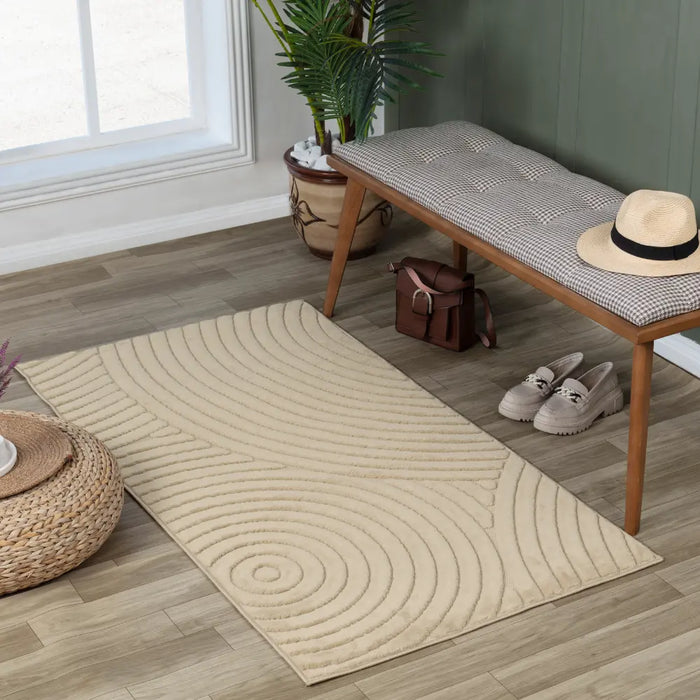 KOANA In- & Outdoor Scandi Modern Beige Rug