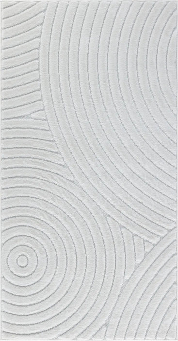 KOANA In- & Outdoor Scandi Modern White Rug