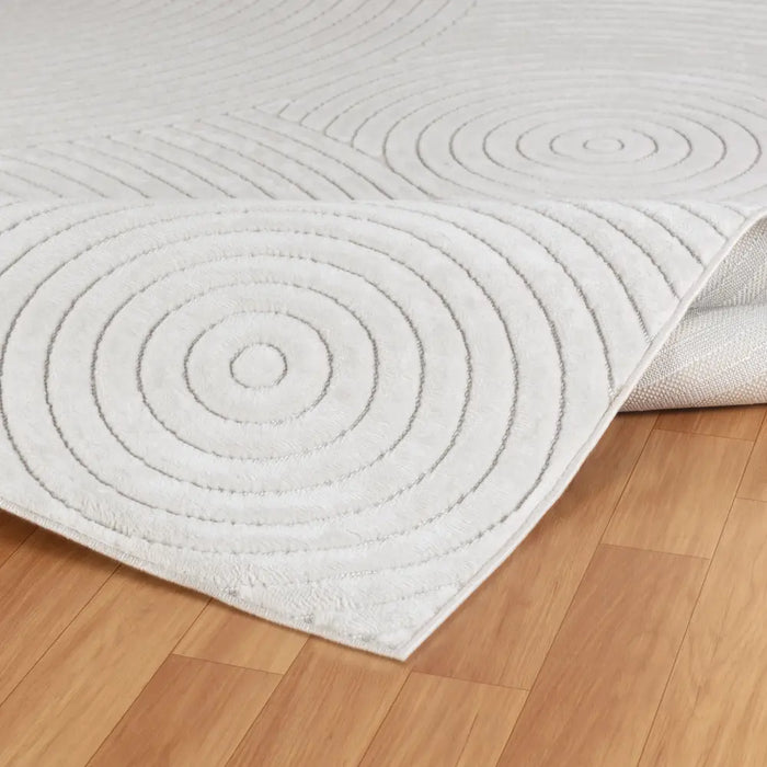 KOANA In- & Outdoor Scandi Modern White Rug