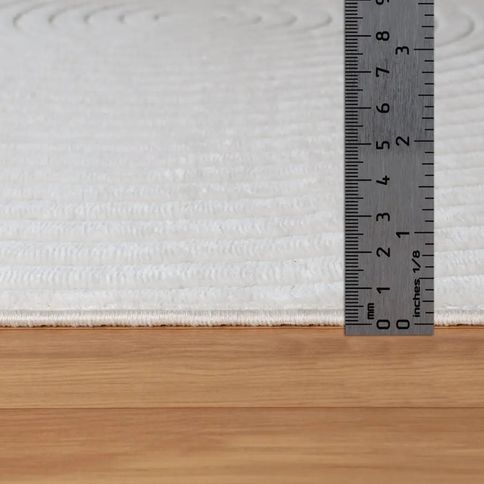 KOANA In- & Outdoor Scandi Modern White Rug