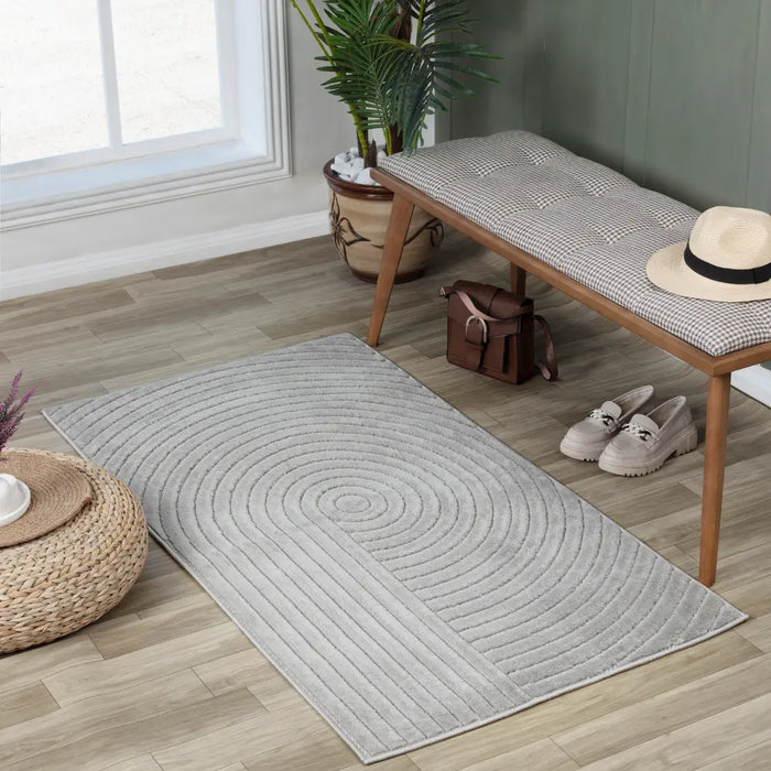 EMIKO In- & Outdoor Scandi Modern Grey Rug