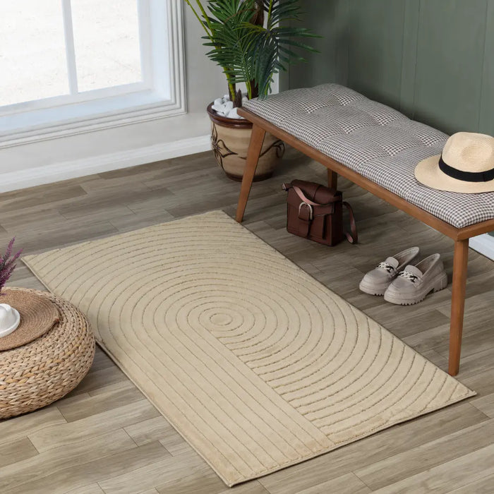 EMIKO In- & Outdoor Scandi Modern Beige Rug