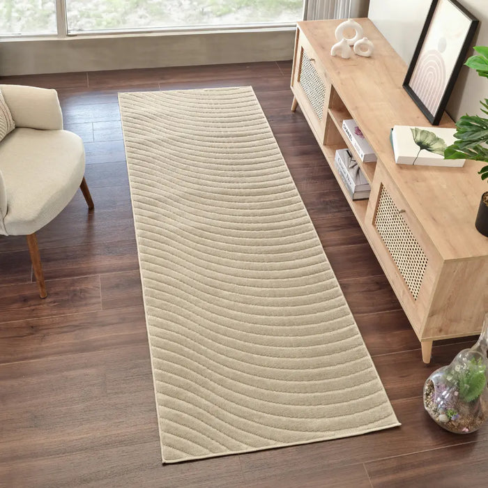 AYUMI In- & Outdoor Scandi Modern Beige Rug