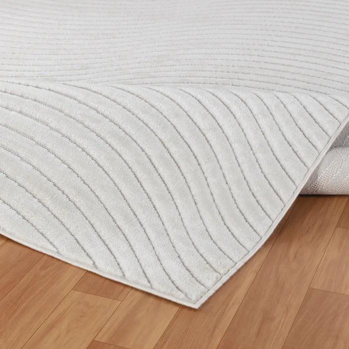 AYUMI In- & Outdoor Scandi Modern White Rug