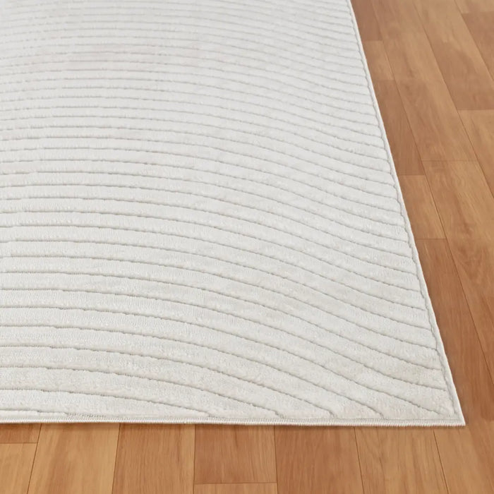 AYUMI In- & Outdoor Scandi Modern White Rug