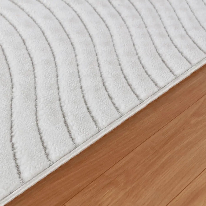 AYUMI In- & Outdoor Scandi Modern White Rug