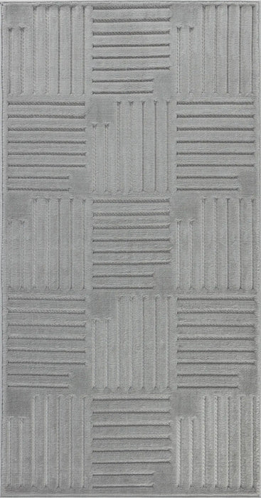 MIDORI In- & Outdoor Scandi Modern Grey Rug