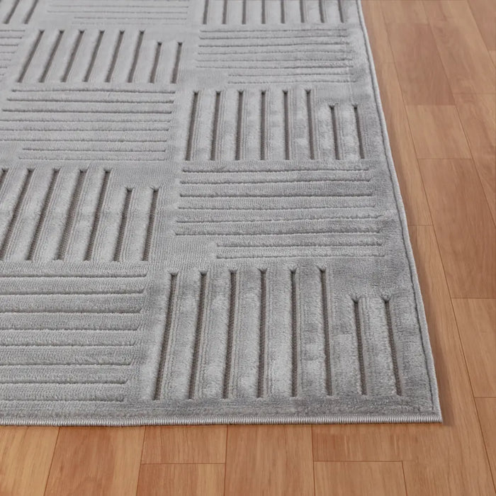 MIDORI In- & Outdoor Scandi Modern Grey Rug