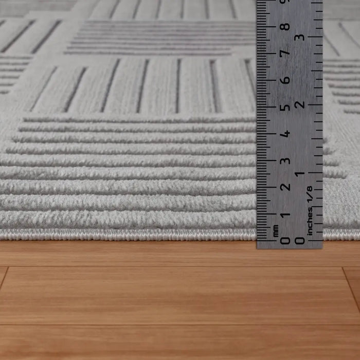 MIDORI In- & Outdoor Scandi Modern Grey Rug