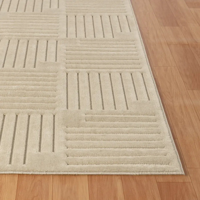 MIDORI In- & Outdoor Scandi Modern Beige Rug