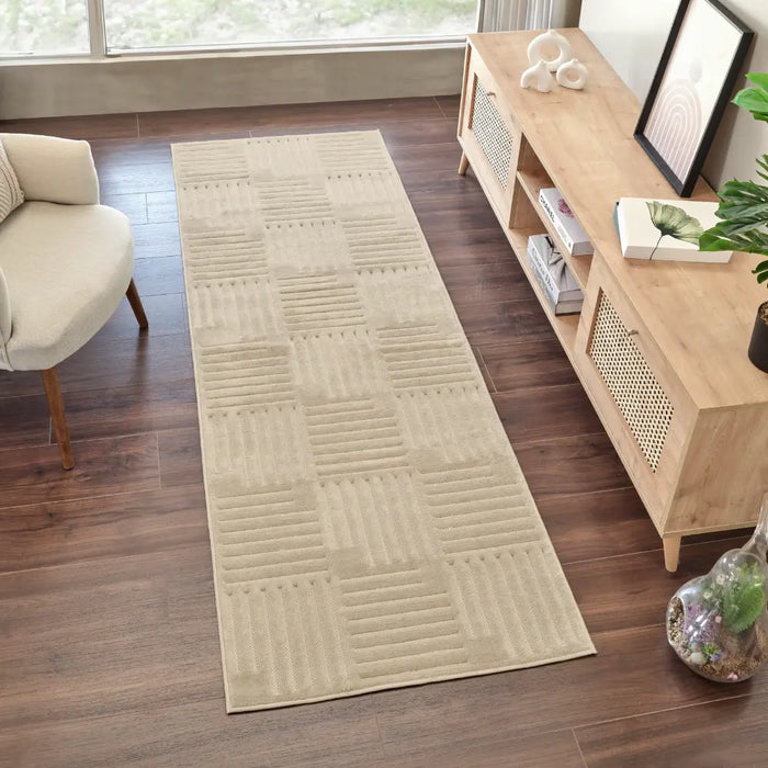 MIDORI In- & Outdoor Scandi Modern Beige Rug