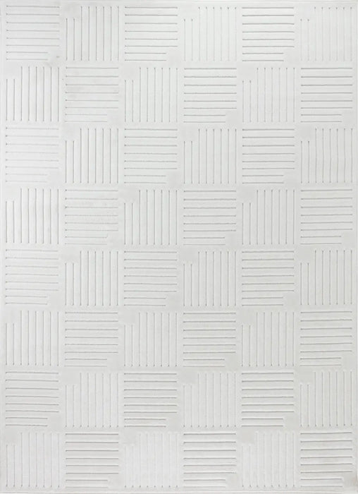 MIDORI In- & Outdoor Scandi Modern White Rug