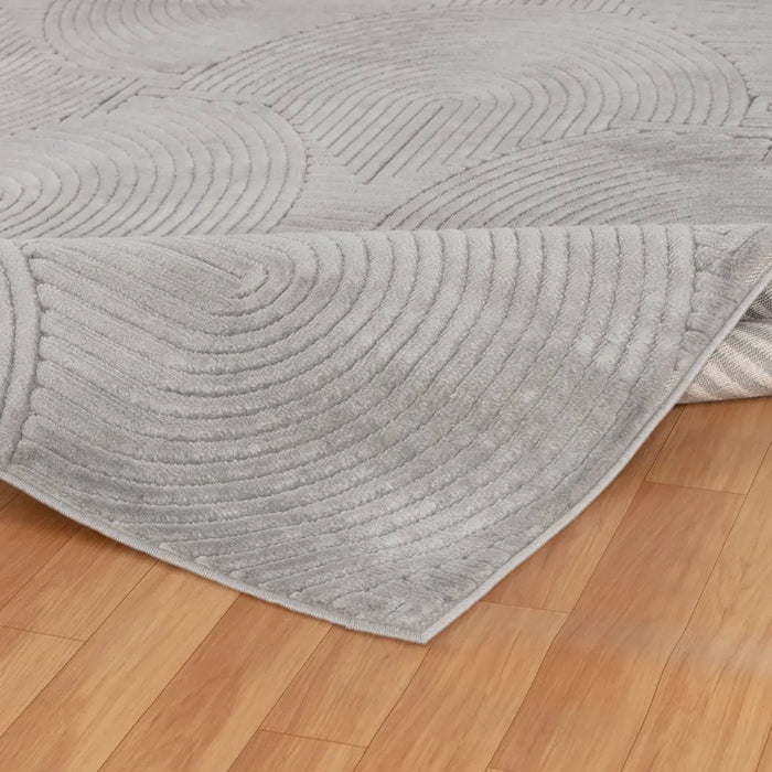 REYKO In- & Outdoor Scandi Modern Grey Rug Grey Rug — RugsDirect Online