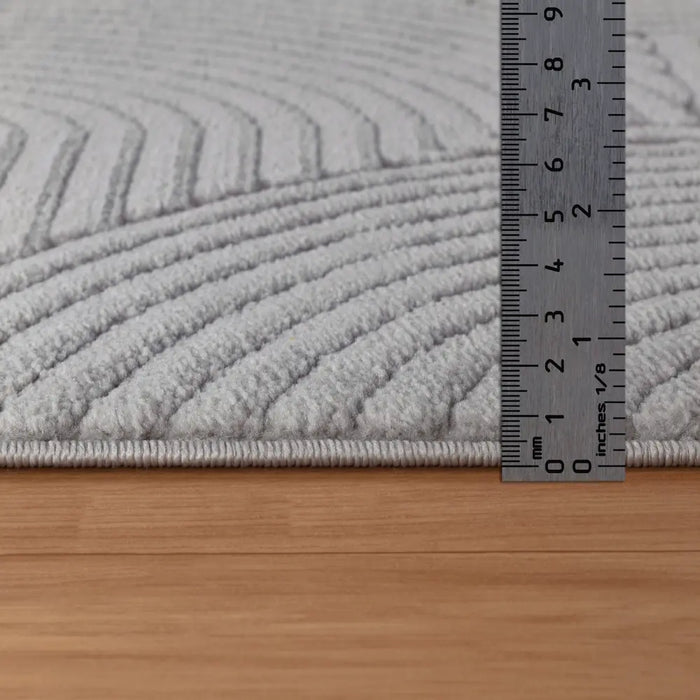 REYKO In- & Outdoor Scandi Modern Grey Rug