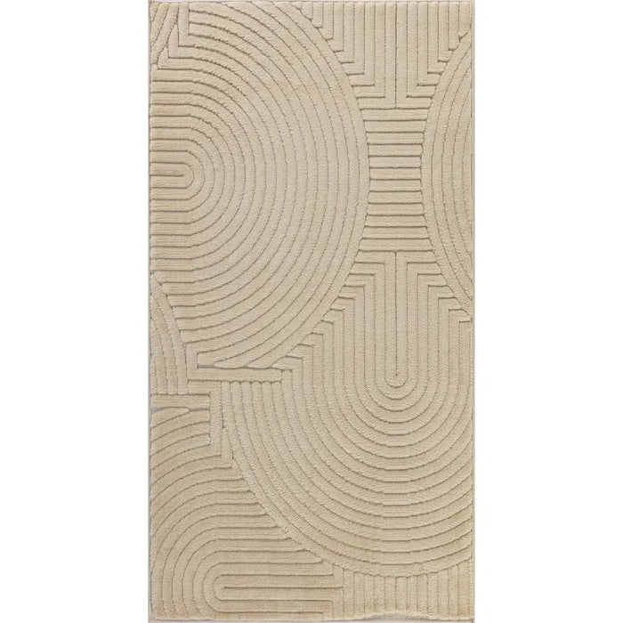 REYKO In- & Outdoor Scandi Modern Beige Rug