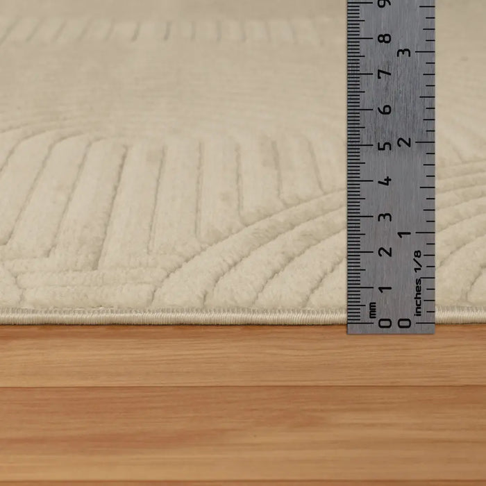 REYKO In- & Outdoor Scandi Modern Beige Rug