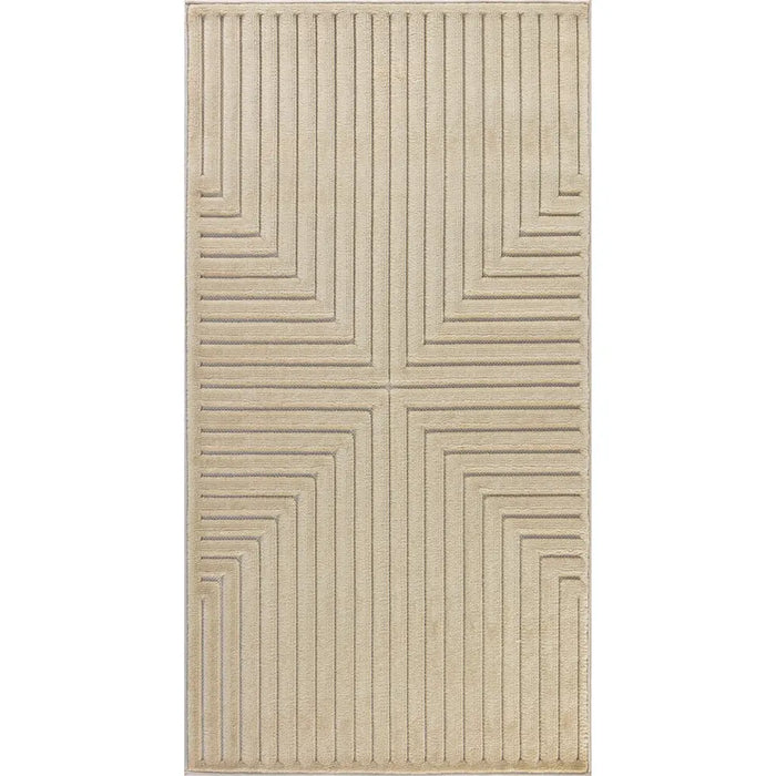 KIYOSHI In- & Outdoor Scandi Modern Beige Rug