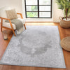 DEFNE Vintage Traditional Oriental Boho White/Grey Rug