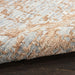 Nourison Delivered in 6 weeks   USA luna lun01 blue mocha Blue, Brown Living Room Striped Rug.