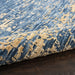 Nourison Delivered in 6 weeks   USA luna lun01 dark blue mocha Blue, Brown Living Room Striped Rug.