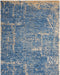 Nourison Delivered in 6 weeks   USA luna lun01 dark blue mocha Blue, Brown Living Room Striped Rug.