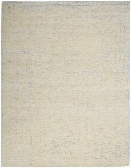 Nourison Delivered in 6 weeks   USA luna lun01 ivory silver blue Blue, Grey, Ivory, Multicoloured Living Room Striped Rug.