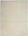 Nourison Delivered in 6 weeks   USA luna lun01 ivory silver blue Blue, Grey, Ivory, Multicoloured Living Room Striped Rug.