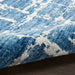 Nourison Delivered in 6 weeks   USA luna lun02 blue silver Blue, Grey Living Room Striped Rug.