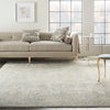 Nourison lustrous weave luw01 ivory blue Blue, Ivory, Multicoloured Living Room  Rug.