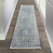 Nourison lustrous weave luw02 blue ivory Blue, Ivory, Multicoloured Living Room  Rug.