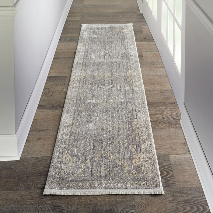Nourison lustrous weave luw02 grey beige Grey, Beige Living Room  Rug.