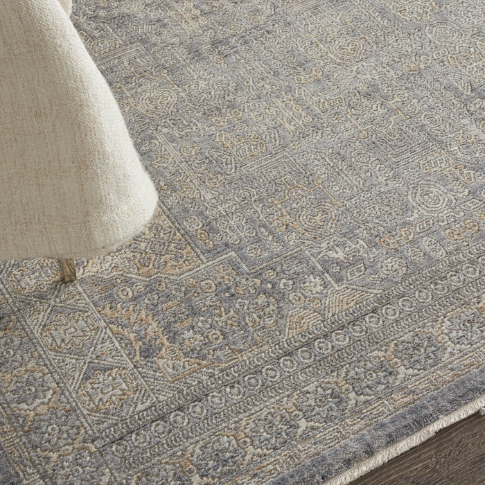 Nourison lustrous weave luw02 grey beige Grey, Beige Living Room  Rug.