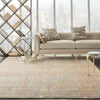 Nourison lustrous weave luw02 grey brick Grey, Multicoloured, Red Living Room  Rug.