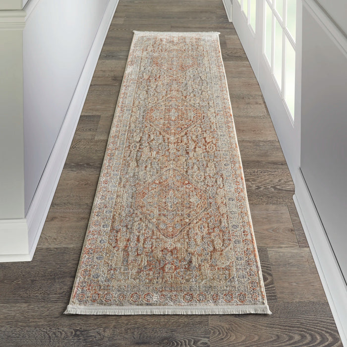 Nourison lustrous weave luw02 grey brick Grey, Multicoloured, Red Living Room  Rug.
