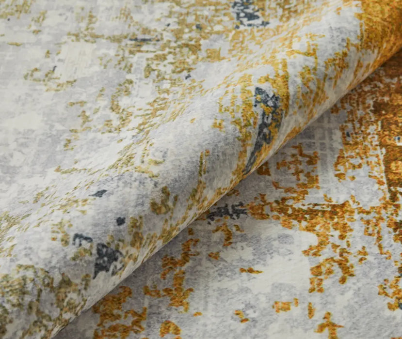Lux Washable LUX09 Ivory Gold Rug