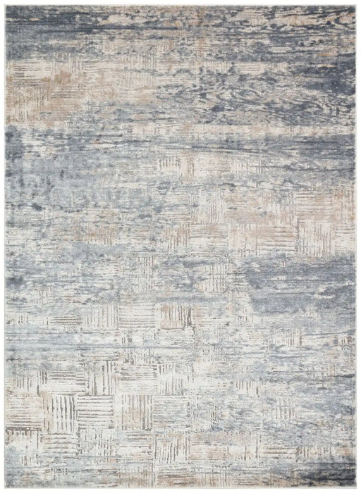 Concept Looms luzon luz805 blue ivory Blue, Ivory Living Room Geometric Rug.