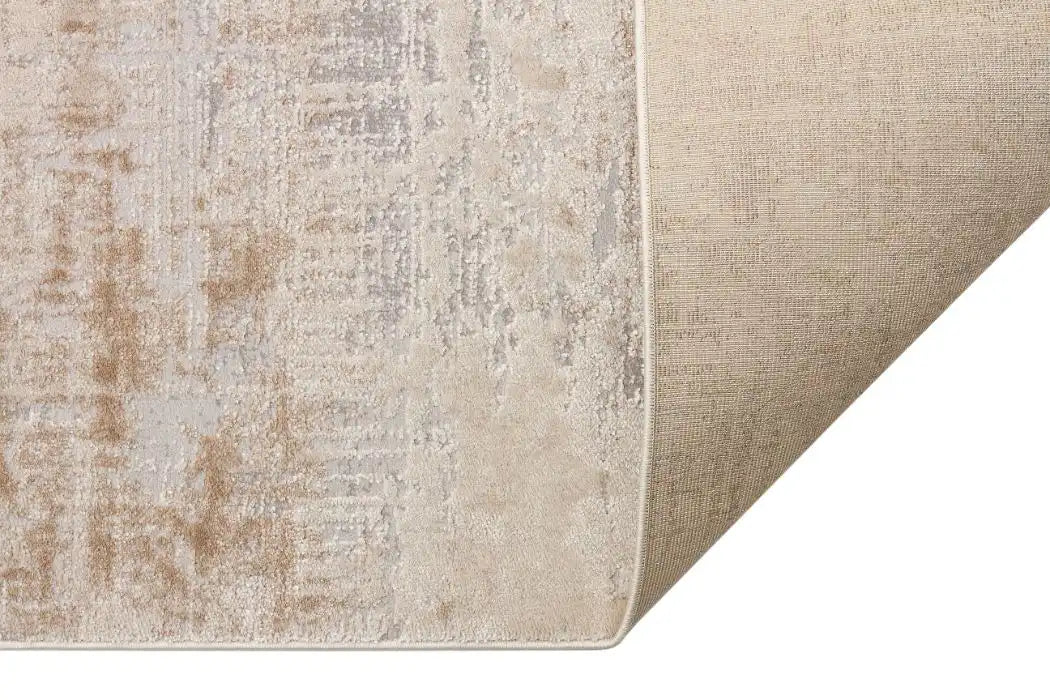 Concept Looms luzon luz809 ivory taupe grey Brown, Grey, Ivory Living Room Geometric Rug.