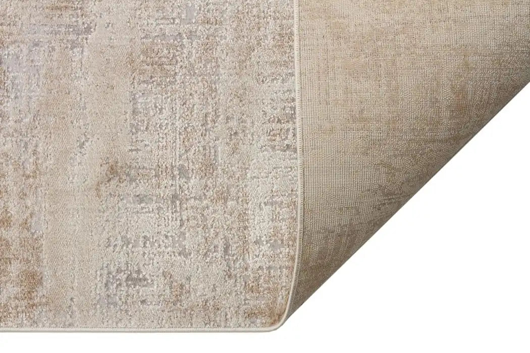 Concept Looms luzon luz809 ivory taupe grey Brown, Grey, Ivory Living Room Geometric Rug.
