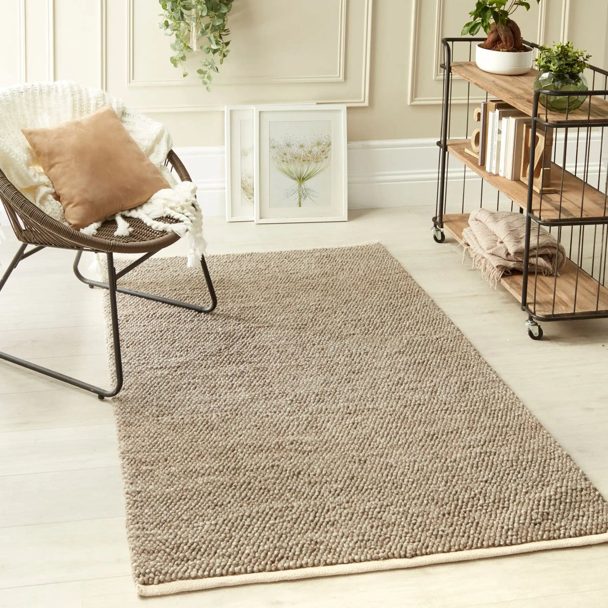 La Playa Rustic Brown, Beige Rug — RugsDirect Online