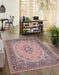 Rug Style traditional poly lancashire blush Pink Living Room Moroccan Rug.