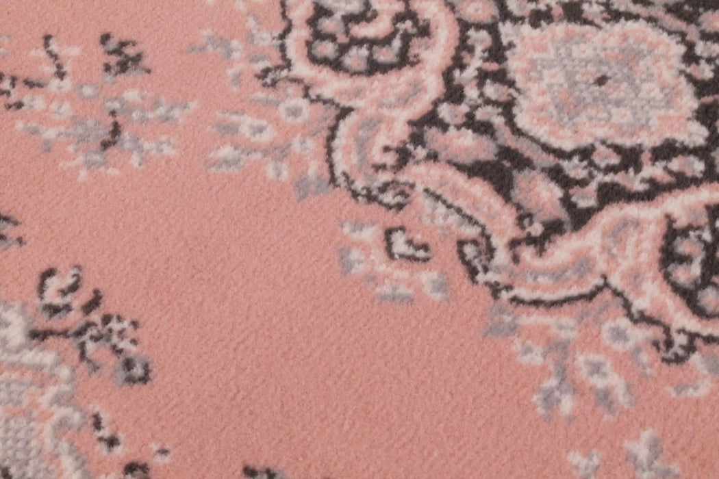 Rug Style traditional poly lancashire blush Pink Living Room Moroccan Rug.