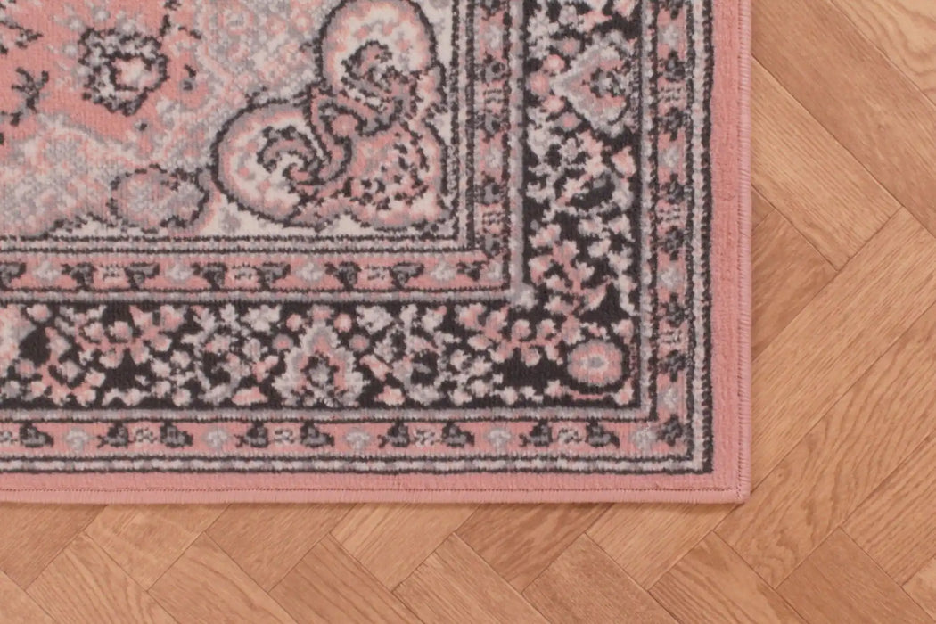 Rug Style traditional poly lancashire blush Pink Living Room Moroccan Rug.