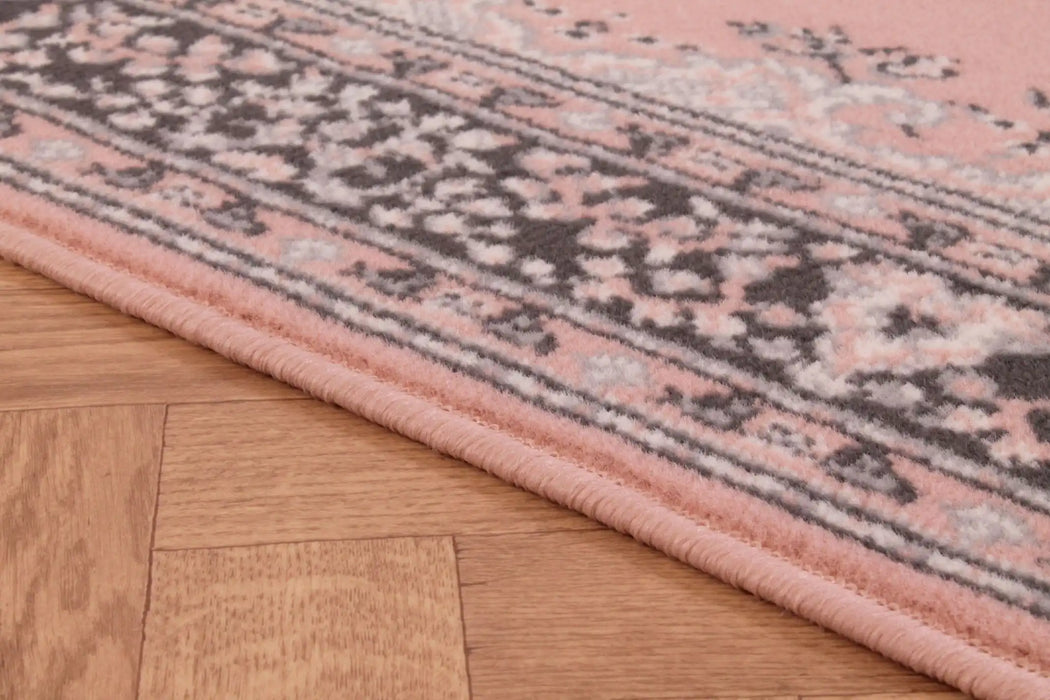 Rug Style traditional poly lancashire blush Pink Living Room Moroccan Rug.
